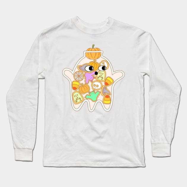 Halloween Cookie Jar Long Sleeve T-Shirt by Jyuly